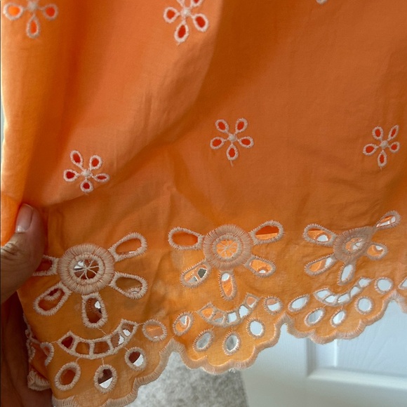 Old Navy Orange Floral Midi Dress - Picture 5 of 5